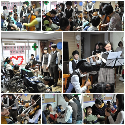 서울국제고등학교 벨아르떼 오케스트라 단원들과 함께한 "작은 음악회" 서울국제고등학교 벨아르떼 오케스트라 단원들과 함께한 "작은 음악회"