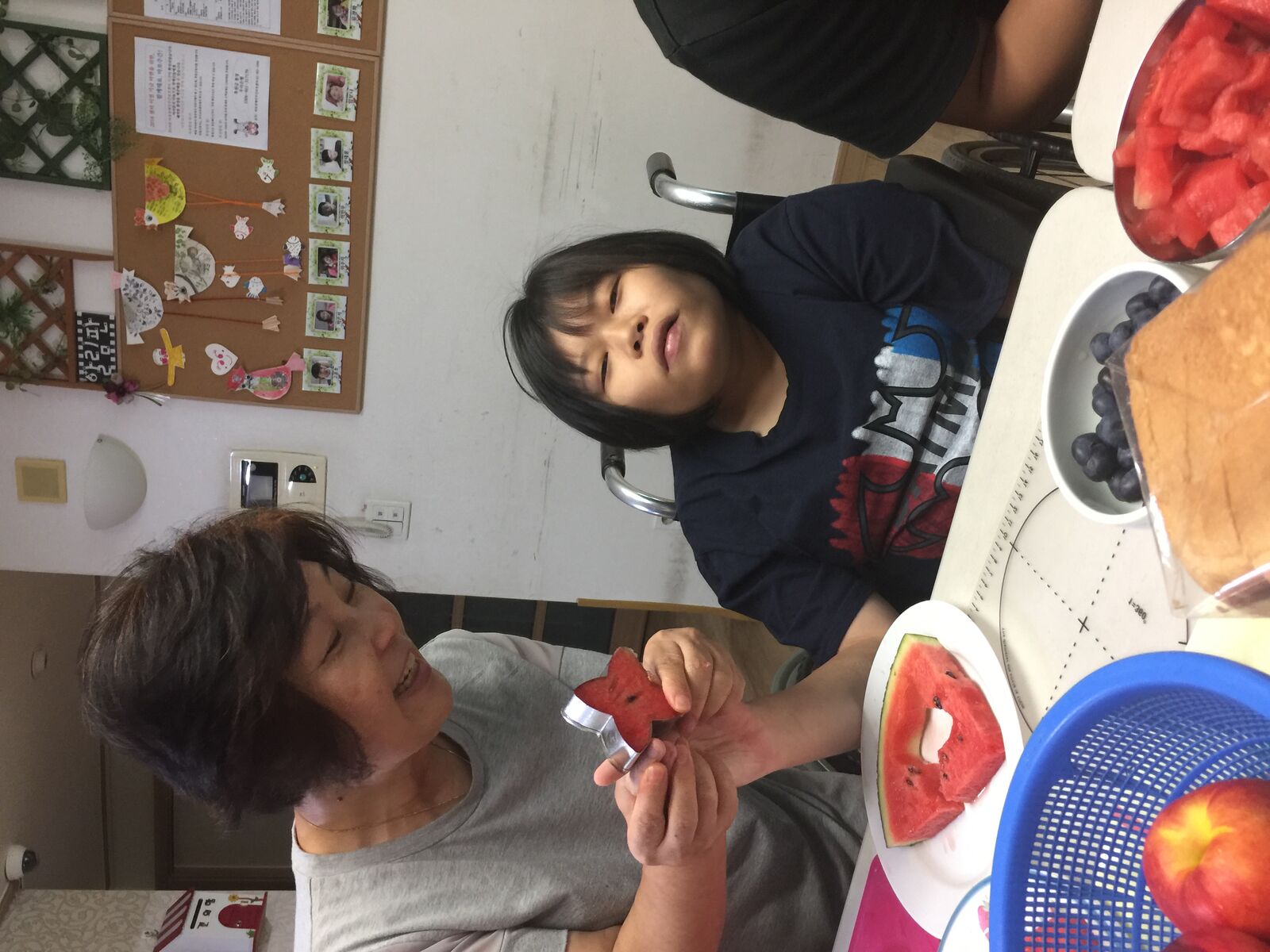 요리활동"과일화채와 샌드위치 만들기"